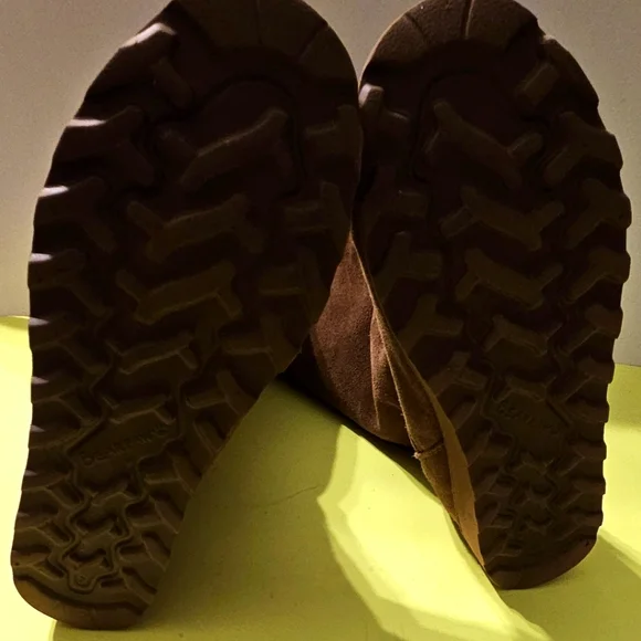 BEARPAW Womens Suede Hayden Winter Wedge Hickory II Boots Size 7 Pre-Owned EUC - Picture 4 of 7